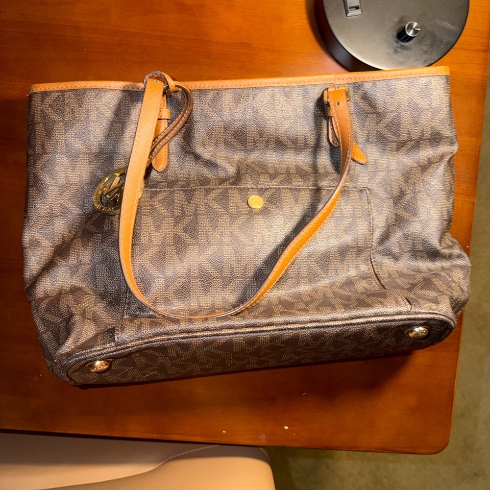 2016 Michael KorsDark Brown Signature Tote - Picture 3 of 10